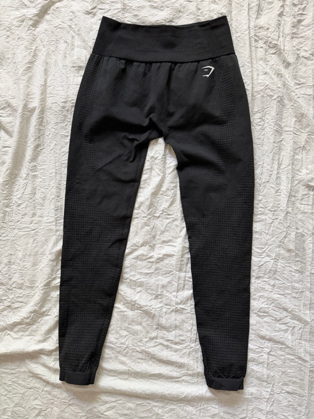 NWOT - Gymshark Black Seamless High-Waist Leggings with Logo